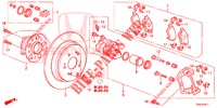 ACHTER REM (2) voor Honda CR-V 2.0 S 5 deuren 5-traps automatische versnellingsbak 2015
