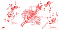 MOTOR BEVESTIGINGEN (2.0L) (AT) voor Honda CR-V 2.0 S 5 deuren 5-traps automatische versnellingsbak 2015