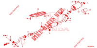 UITLAATPIJP/GELUIDDEMPER (2.0L) voor Honda CR-V 2.0 S 5 deuren 5-traps automatische versnellingsbak 2015