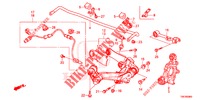 ACHTER ONDER ARM/RADIUS STANG  voor Honda CR-V 2.0 COMFORT 5 deuren 5-traps automatische versnellingsbak 2016