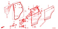 ACHTER PORTIER PANELEN(4DE)  voor Honda CR-V 2.0 COMFORT 5 deuren 5-traps automatische versnellingsbak 2016