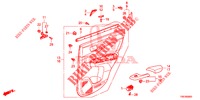 ACHTER PORTIER VOERING(4DE)  voor Honda CR-V 2.0 COMFORT 5 deuren 5-traps automatische versnellingsbak 2016