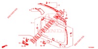 ACHTERKLEP VOERING/ ACHTER PANEEL VOERING(2DE)  voor Honda CR-V 2.0 COMFORT 5 deuren 5-traps automatische versnellingsbak 2016