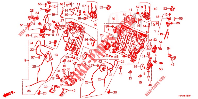 A. ZITTING KOMPONENTEN (1) voor Honda CR-V 2.0 S 5 deuren 5-traps automatische versnellingsbak 2017