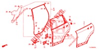 ACHTER PORTIER PANELEN(4DE)  voor Honda CR-V 1.5 BASE 5 deuren 6-versnellings handgeschakelde versnellingsbak 2019