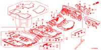 VLOERMAT/ISOLATOR  voor Honda CR-V 1.5 BASE 5 deuren 6-versnellings handgeschakelde versnellingsbak 2019