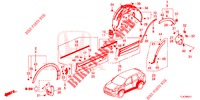ZIJ DORPEL VERSIERING/BESCHERMER  voor Honda CR-V 1.5 BASE 5 deuren 6-versnellings handgeschakelde versnellingsbak 2019