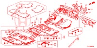 VLOERMAT/ISOLATOR  voor Honda CR-V 1.5 MID 5 deuren CVT versnellingsbak 2019
