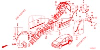 ZIJ DORPEL VERSIERING/BESCHERMER  voor Honda CR-V 1.5 MID 5 deuren CVT versnellingsbak 2019