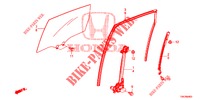 ACHTER PORTIER RAMEN/REGELAAR  voor Honda CR-V DIESEL 1.6 COMFORT 5 deuren 6-versnellings handgeschakelde versnellingsbak 2014
