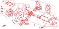 ACHTER REM (2) voor Honda CR-V DIESEL 1.6 ELEGANCE 5 deuren 6-versnellings handgeschakelde versnellingsbak 2014
