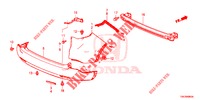 ACHTER BUMPER  voor Honda CR-V DIESEL 1.6 EXECUTIVE NAVI 5 deuren 6-versnellings handgeschakelde versnellingsbak 2014