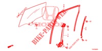 ACHTER PORTIER RAMEN/REGELAAR  voor Honda CR-V DIESEL 1.6 EXECUTIVE NAVI 5 deuren 6-versnellings handgeschakelde versnellingsbak 2014