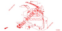 ACHTERKLEP VOERING/ ACHTER PANEEL VOERING(2DE)  voor Honda CR-V DIESEL 1.6 EXECUTIVE NAVI 5 deuren 6-versnellings handgeschakelde versnellingsbak 2014