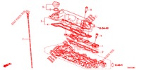 CILINDERKOP AFDEKKING (DIESEL) (1.6L) voor Honda CR-V DIESEL 1.6 EXECUTIVE NAVI 5 deuren 6-versnellings handgeschakelde versnellingsbak 2014