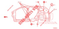 DOORVOERTULLE (LATERAL) voor Honda CR-V DIESEL 1.6 EXECUTIVE NAVI 5 deuren 6-versnellings handgeschakelde versnellingsbak 2014