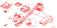 INTERIEUR VERLICHTING  voor Honda CR-V DIESEL 1.6 EXECUTIVE NAVI 5 deuren 6-versnellings handgeschakelde versnellingsbak 2014