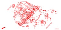 KOPPELING BEHUIZING (DIESEL) (1.6L) voor Honda CR-V DIESEL 1.6 EXECUTIVE NAVI 5 deuren 6-versnellings handgeschakelde versnellingsbak 2014