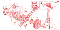 KRUKAS/ZUIGER (DIESEL) (1.6L) voor Honda CR-V DIESEL 1.6 EXECUTIVE NAVI 5 deuren 6-versnellings handgeschakelde versnellingsbak 2014
