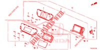 MIDDEN DISPLAY (LH) voor Honda CR-V DIESEL 1.6 EXECUTIVE NAVI 5 deuren 6-versnellings handgeschakelde versnellingsbak 2014