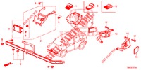 RADAR (2) voor Honda CR-V DIESEL 1.6 COMFORT 5 deuren 6-versnellings handgeschakelde versnellingsbak 2015
