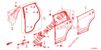 ACHTER PORTIER PANELEN(4DE)  voor Honda CR-V DIESEL 1.6 EXECUTIVE NAVI 5 deuren 6-versnellings handgeschakelde versnellingsbak 2015