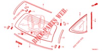ACHTER RUIT/KWARTSGLAS (2) voor Honda CR-V DIESEL 1.6 EXECUTIVE NAVI 5 deuren 6-versnellings handgeschakelde versnellingsbak 2015