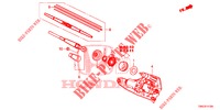 ACHTER RUITEWISSER  voor Honda CR-V DIESEL 1.6 EXECUTIVE NAVI 5 deuren 6-versnellings handgeschakelde versnellingsbak 2015