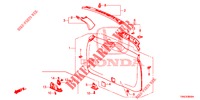 ACHTERKLEP VOERING/ ACHTER PANEEL VOERING(2DE)  voor Honda CR-V DIESEL 1.6 EXECUTIVE NAVI 5 deuren 6-versnellings handgeschakelde versnellingsbak 2015