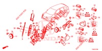 BEDIENINGSEENNEID (COMPARTIMENT MOTEUR) (5) voor Honda CR-V DIESEL 1.6 EXECUTIVE NAVI 5 deuren 6-versnellings handgeschakelde versnellingsbak 2015
