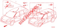 BEDRADINGSBUNDEL (LH) (4) voor Honda CR-V DIESEL 1.6 EXECUTIVE NAVI 5 deuren 6-versnellings handgeschakelde versnellingsbak 2015