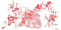 MOTOR BEVESTIGINGEN (DIESEL) (1) voor Honda CR-V DIESEL 1.6 EXECUTIVE NAVI 5 deuren 6-versnellings handgeschakelde versnellingsbak 2015