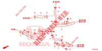 WATERSLANG/VERWARMING KANAAL (DIESEL) (1) voor Honda CR-V DIESEL 1.6 EXECUTIVE NAVI 5 deuren 6-versnellings handgeschakelde versnellingsbak 2015