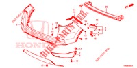 ACHTER BUMPER (2) voor Honda CR-V DIESEL 1.6 INNOVA 5 deuren 9-traps automatische versnellingsbak 2015