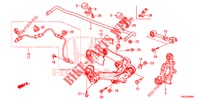 ACHTER ONDER ARM/RADIUS STANG  voor Honda CR-V DIESEL 1.6 INNOVA 5 deuren 9-traps automatische versnellingsbak 2015