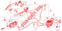 ACHTER PORTIER SLOTEN/BUITEN HENDEL  voor Honda CR-V DIESEL 1.6 INNOVA 5 deuren 9-traps automatische versnellingsbak 2015