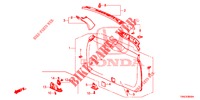 ACHTERKLEP VOERING/ ACHTER PANEEL VOERING(2DE)  voor Honda CR-V DIESEL 1.6 INNOVA 5 deuren 9-traps automatische versnellingsbak 2015