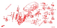 BEDIENINGSEENNEID (COMPARTIMENT MOTEUR) (5) voor Honda CR-V DIESEL 1.6 INNOVA 5 deuren 9-traps automatische versnellingsbak 2015