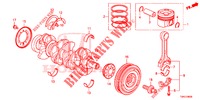KRUKAS/ZUIGER (DIESEL) voor Honda CR-V DIESEL 1.6 INNOVA 5 deuren 9-traps automatische versnellingsbak 2015