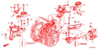 MOTOR BEVESTIGINGEN (DIESEL) (2) (AT) voor Honda CR-V DIESEL 1.6 INNOVA 5 deuren 9-traps automatische versnellingsbak 2015