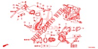 WATERPOMP/THERMOSTAAT (DIESEL) voor Honda CR-V DIESEL 1.6 INNOVA 5 deuren 9-traps automatische versnellingsbak 2015