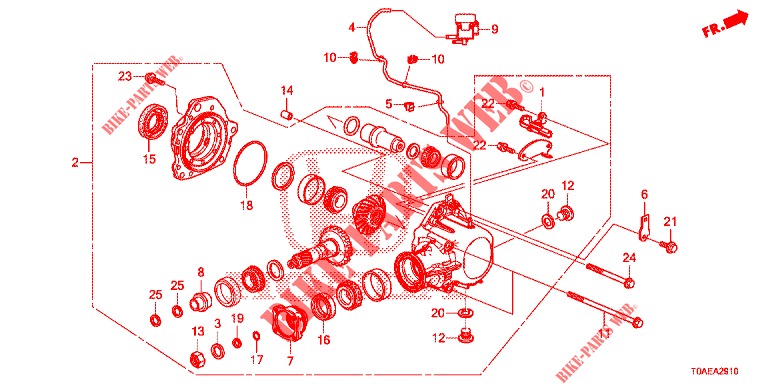 OVERDRAGEN (DIESEL) voor Honda CR-V DIESEL 1.6 INNOVA 5 deuren 9-traps automatische versnellingsbak 2015