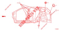 DOORVOERTULLE (LATERAL) voor Honda CR-V DIESEL 1.6 COMFORT 5 deuren 6-versnellings handgeschakelde versnellingsbak 2018