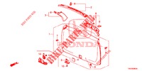 ACHTERKLEP VOERING/ ACHTER PANEEL VOERING(2DE)  voor Honda CR-V DIESEL 2.2 EXCLUSIVE 5 deuren 6-versnellings handgeschakelde versnellingsbak 2013