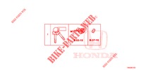 SLEUTEL CILINDER SET (INTELLIGENT) (LH) voor Honda CR-V DIESEL 2.2 EXCLUSIVE 5 deuren 6-versnellings handgeschakelde versnellingsbak 2013