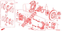 VOOR REM (1) voor Honda CR-V DIESEL 2.2 EXCLUSIVE 5 deuren 6-versnellings handgeschakelde versnellingsbak 2013