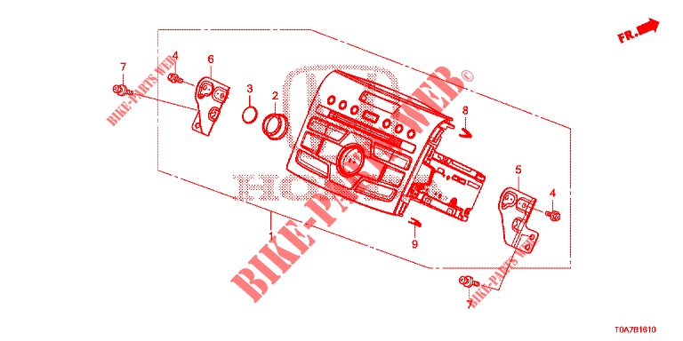 AUTOMATISCHE RADIO  voor Honda CR-V DIESEL 2.2 EXCLUSIVE 5 deuren 6-versnellings handgeschakelde versnellingsbak 2013