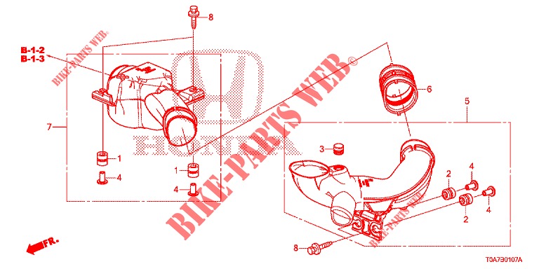 RESONATOR KAMER (DIESEL) voor Honda CR-V DIESEL 2.2 EXCLUSIVE 5 deuren 6-versnellings handgeschakelde versnellingsbak 2013