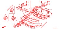 VOOR GRILLE/GIETWERK  voor Honda CR-V DIESEL 2.2 COMFORT 5 deuren 5-traps automatische versnellingsbak 2013