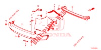 ACHTER BUMPER  voor Honda CR-V DIESEL 2.2 DIESEL ELEGANCE L 5 deuren 6-versnellings handgeschakelde versnellingsbak 2013